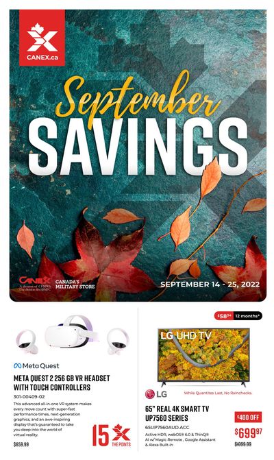 Canex September Savings Flyer September 14 to 25
