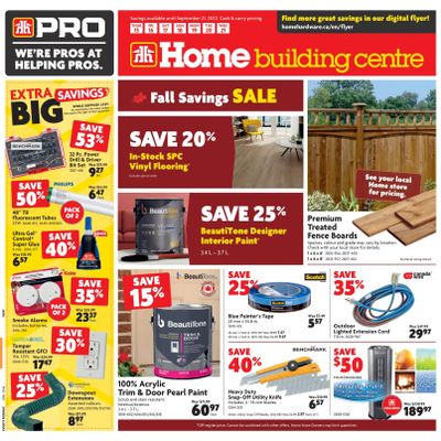 Home Building Centre (ON) Flyer September 15 to 21