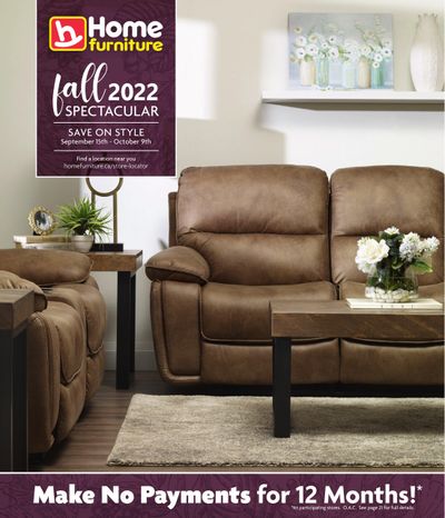 Home Furniture (BC) Fall 2022 Flyer September 15 to October 9