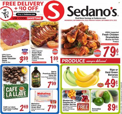 Sedano's (FL) Weekly Ad Flyer Specials September 14 to September 20, 2022