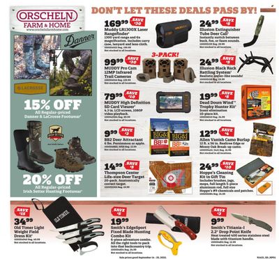 Orscheln Farm and Home (IA, IN, KS, MO, NE, OK) Weekly Ad Flyer Specials September 14 to September 25, 2022