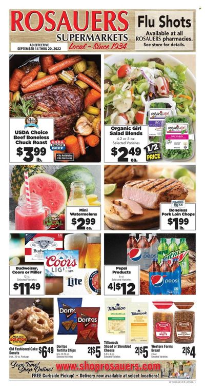 Rosauers (ID, MT, OR, WA) Weekly Ad Flyer Specials September 14 to September 20, 2022
