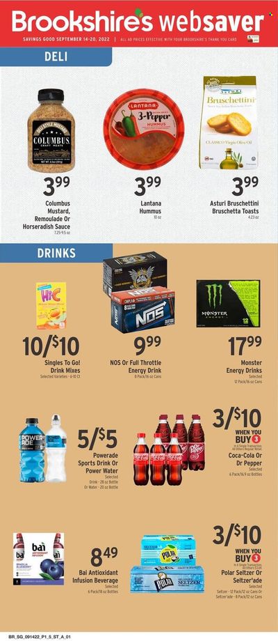Brookshires (AR, LA, TX) Weekly Ad Flyer Specials September 14 to September 20, 2022
