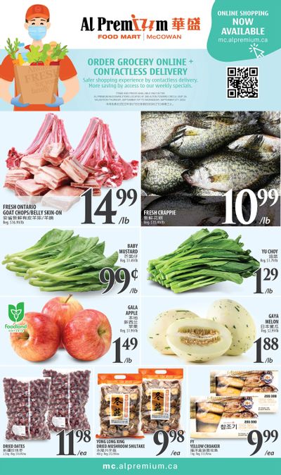 Al Premium Food Mart (McCowan) Flyer September 15 to 21