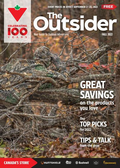 Canadian Tire The Outsider Fall 2022 Flyer September 2 to 22