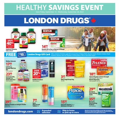 London Drugs Healthy Savings Event Flyer September 16 to 28
