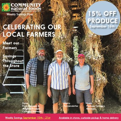 Community Natural Foods Flyer September 15 to 21