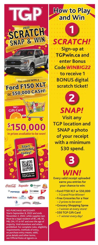 TGP The Grocery People Flyer September 15 to 21