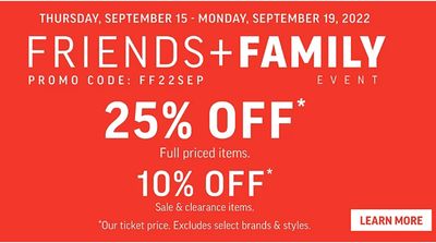Sport Chek Canada Friends & Family Event Sale: Save 25% Off Using Coupon Code
