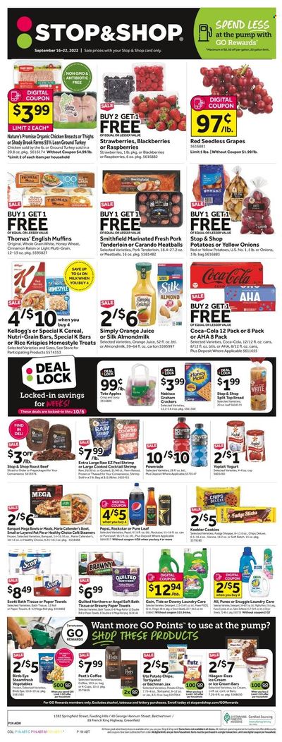 Stop & Shop (MA) Weekly Ad Flyer Specials September 16 to September 22, 2022