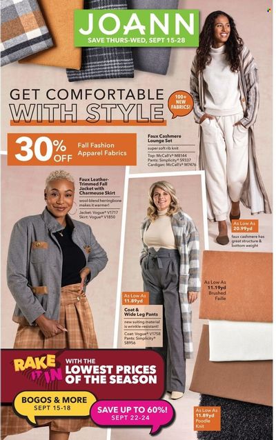 JOANN Weekly Ad Flyer Specials September 15 to September 28, 2022