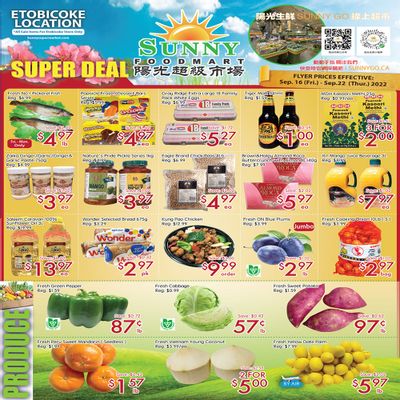 Sunny Foodmart (Etobicoke) Flyer September 16 to 22