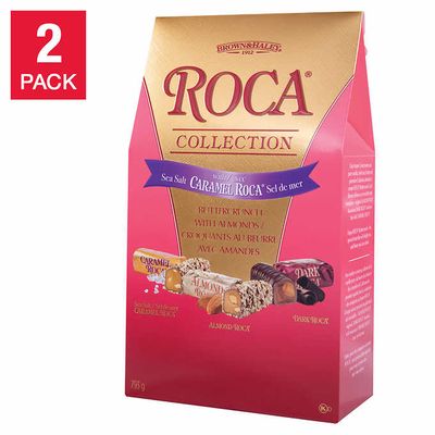 Brown & Haley Almond Roca Collection, 794 g (1.75 lb.), 2-pack on Sale for $24.99 (Save $7.00) at Costco Canada
