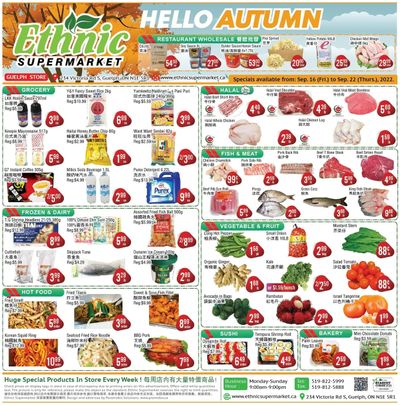 Ethnic Supermarket (Guelph) Flyer September 16 to 22