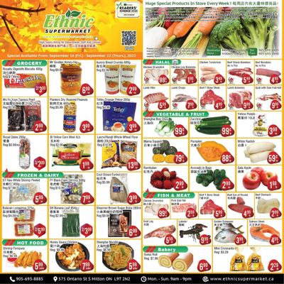 Ethnic Supermarket (Milton) Flyer September 16 to 22