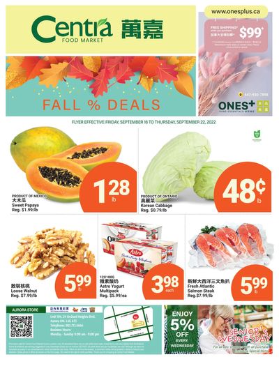 Centra Foods (Aurora) Flyer September 16 to 22