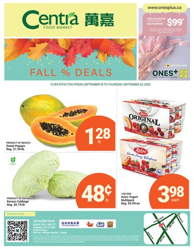 Centra Foods (Barrie) Flyer September 16 to 22