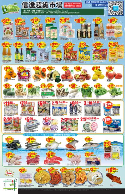 Btrust Supermarket (North York) Flyer September 16 to 22