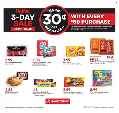 Hy-Vee (IA, IL, MN, MO, SD) Weekly Ad Flyer Specials September 16 to September 18, 2022