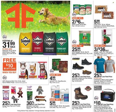 Fleet Farm (IA, MN, ND, WI) Weekly Ad Flyer Specials September 16 to September 24, 2022