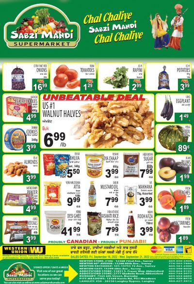 Sabzi Mandi Supermarket Flyer September 16 to 21