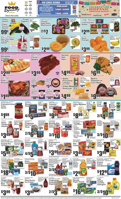 Food Dynasty (NY) Weekly Ad Flyer Specials September 16 to September 22, 2022