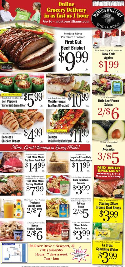 Morton Williams (NJ) Weekly Ad Flyer Specials September 16 to September 22, 2022