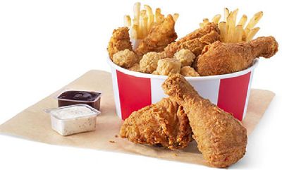 $10 MIGHTY BUCKET FOR 2 at KFC