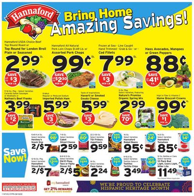 Hannaford (NY) Weekly Ad Flyer Specials September 18 to September 24, 2022