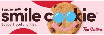 Tim Hortons Canada Annual Smile Cookie Campaign Starts Tomorrow September 19