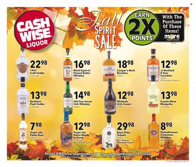 Cash Wise Liquor Only (MN) Weekly Ad Flyer Specials September 18 to September 24, 2022