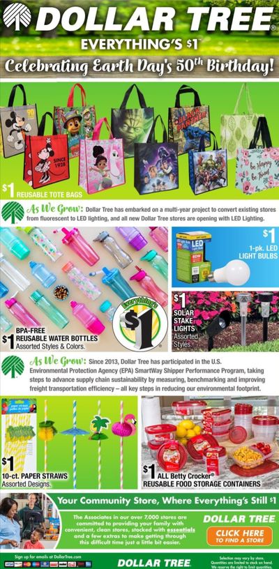 Dollar Tree Weekly Ad & Flyer April 13 to 25