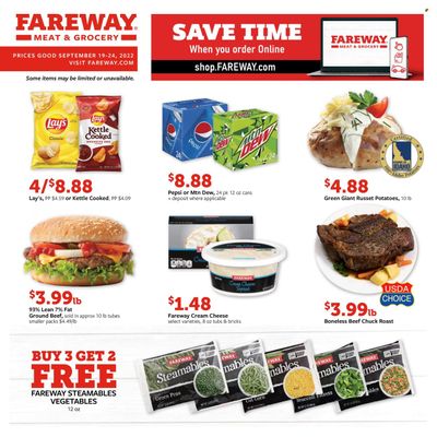 Fareway (IA) Weekly Ad Flyer Specials September 19 to September 24, 2022