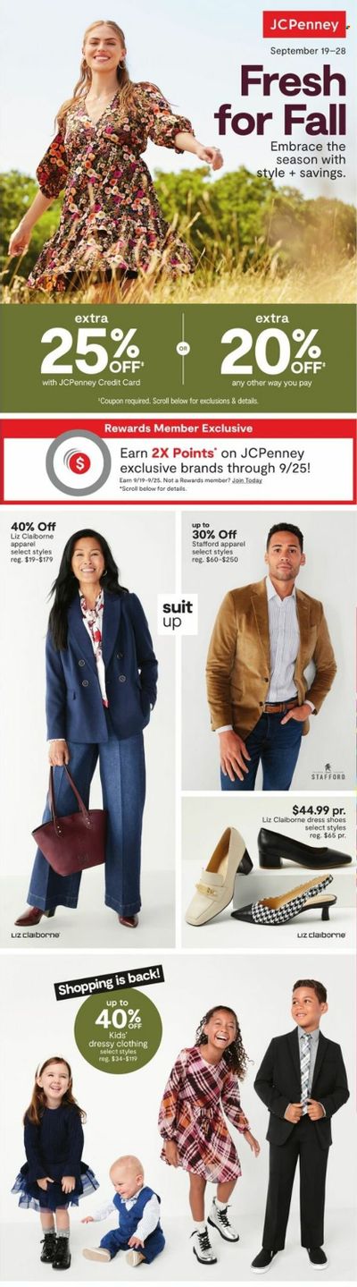JCPenney Weekly Ad Flyer Specials September 19 to September 28, 2022