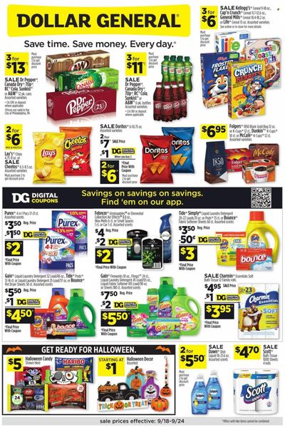 Dollar General Weekly Ad Flyer Specials September 18 to September 24, 2022