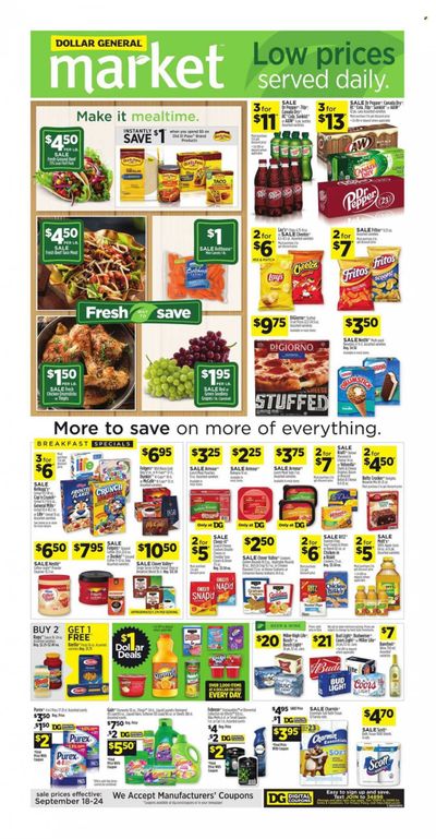 Dollar General (OH) Weekly Ad Flyer Specials September 18 to September 24, 2022