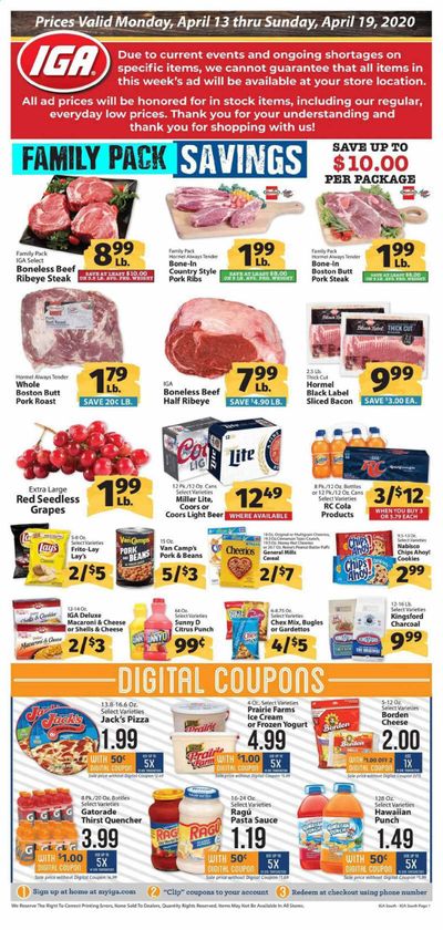 IGA (Kentucky) Weekly Ad & Flyer April 13 to 19