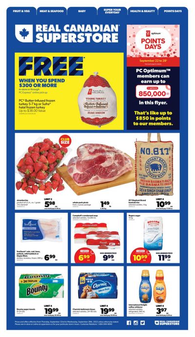 Real Canadian Superstore (West) Flyer September 22 to 28