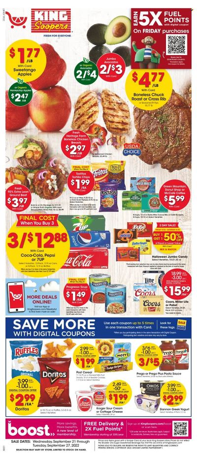King Soopers (CO) Weekly Ad Flyer Specials September 21 to September 27, 2022