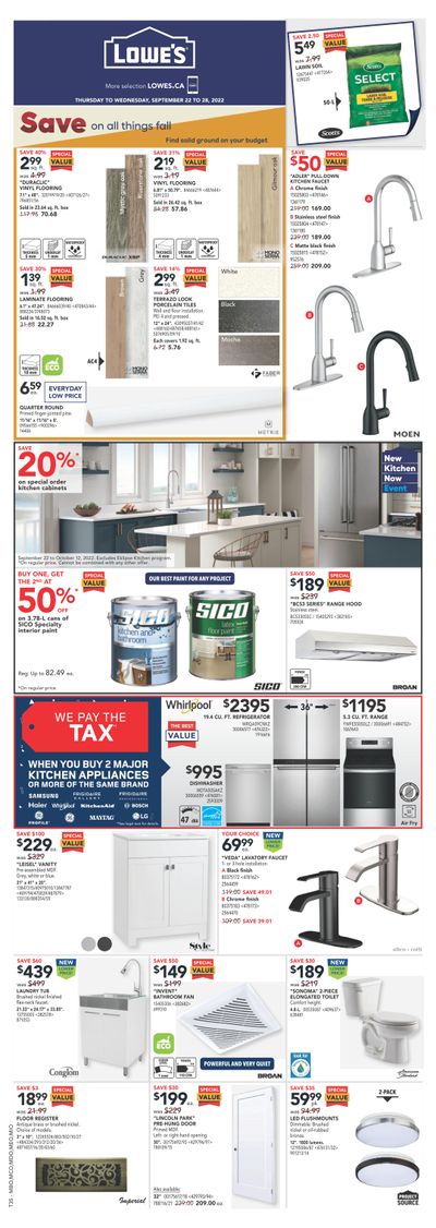 Lowe's (ON) Flyer September 22 to 28
