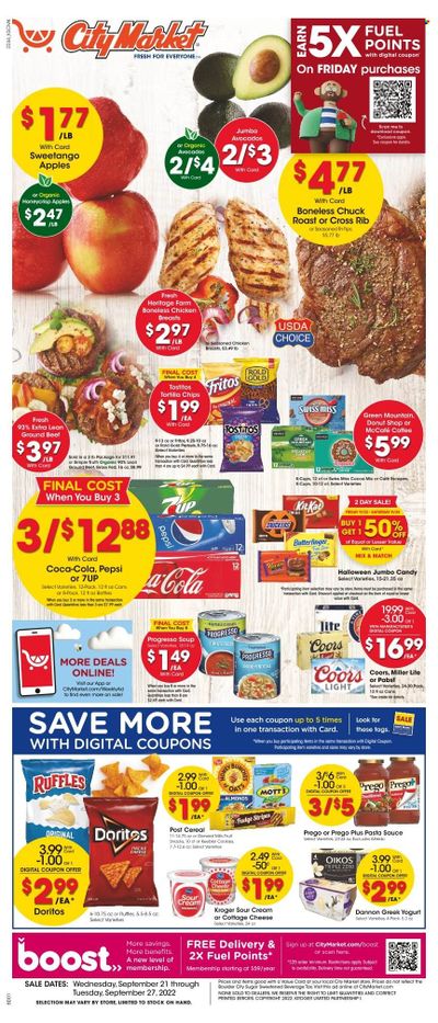 City Market (CO, UT, WY) Weekly Ad Flyer Specials September 21 to September 27, 2022
