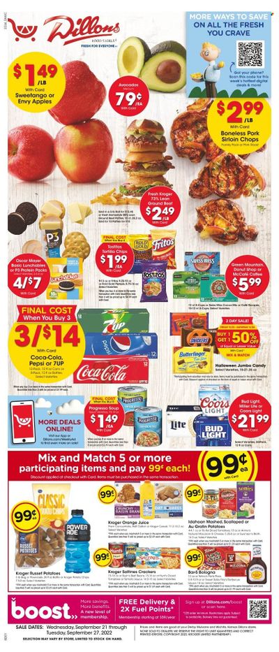 Dillons (KS) Weekly Ad Flyer Specials September 21 to September 27, 2022