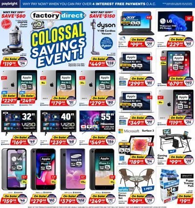 Factory Direct Flyer September 21 to 27