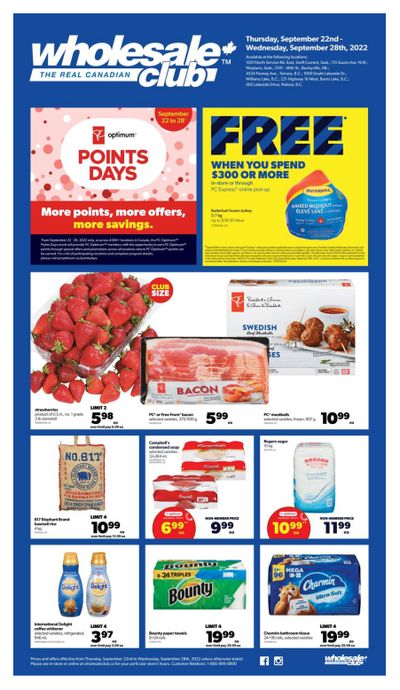 Real Canadian Wholesale Club Flyer September 22 to 28