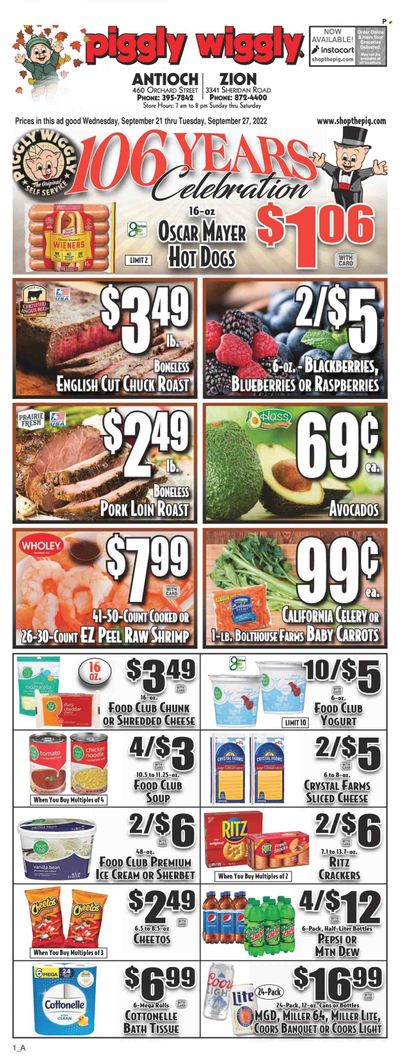Piggly Wiggly (GA, SC) Weekly Ad Flyer Specials September 21 to September 27, 2022