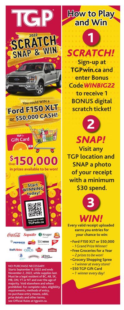 TGP The Grocery People Flyer September 22 to 28