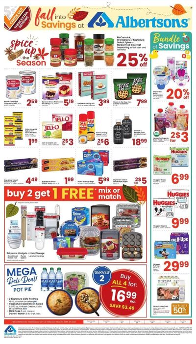 Albertsons (CA, ID, LA, MT, OR, TX, WA) Weekly Ad Flyer Specials September 21 to September 27, 2022