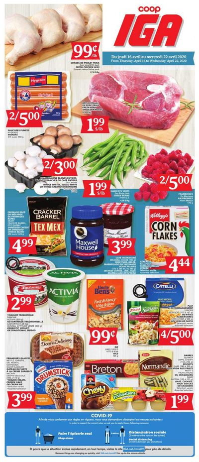 Coop IGA Flyer April 16 to 22