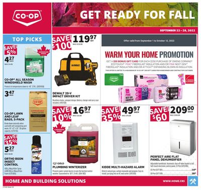 Co-op (West) Home Centre Flyer September 22 to 28