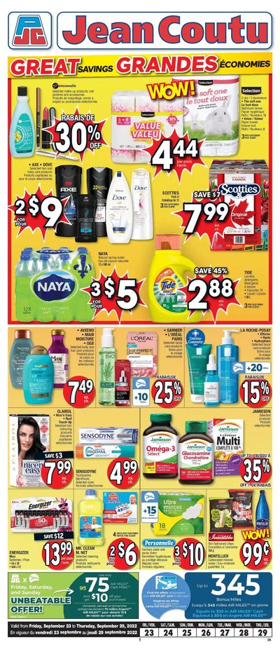 Jean Coutu (ON) Flyer September 23 to 29
